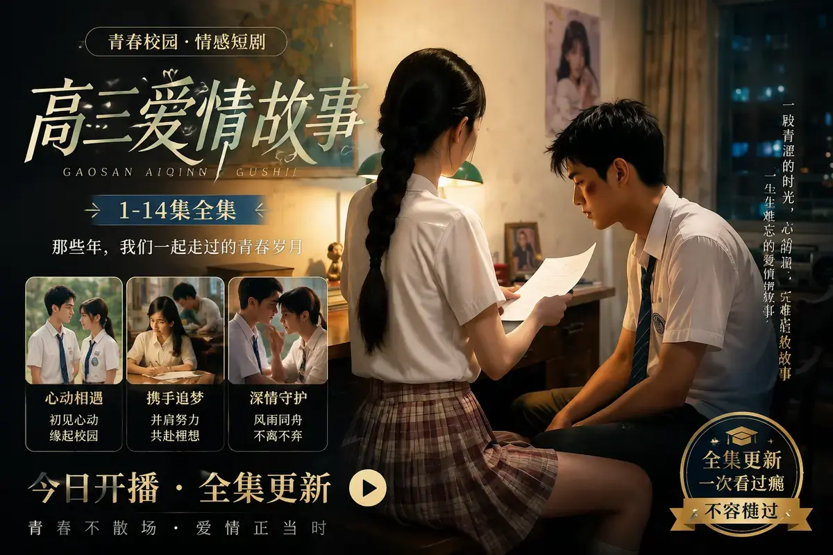 《高三爱情故事》高清完整版在线观看-林澈苏晚晴校园恋曲资源下载-高三爱情故事中字无删减版流畅播放-全集网盘下载